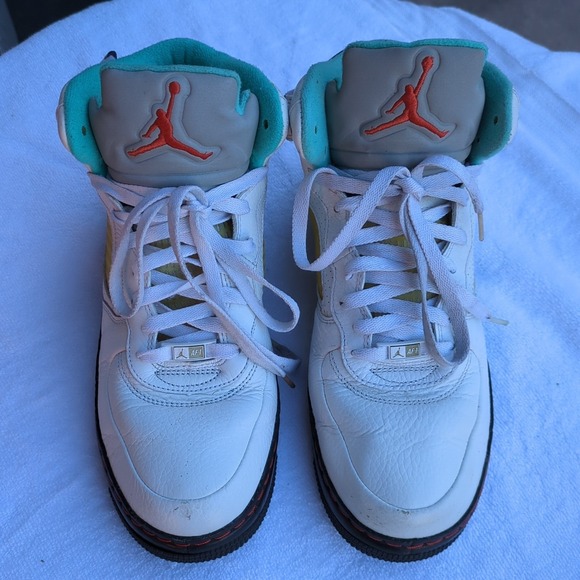 Jordan 5  light aqua 9/10 Used condition, US 10/UK9 - Picture 2 of 11